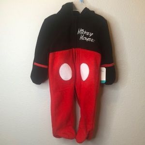 Disney baby Mickey Mouse hooded onesie outfit size 3-6 month